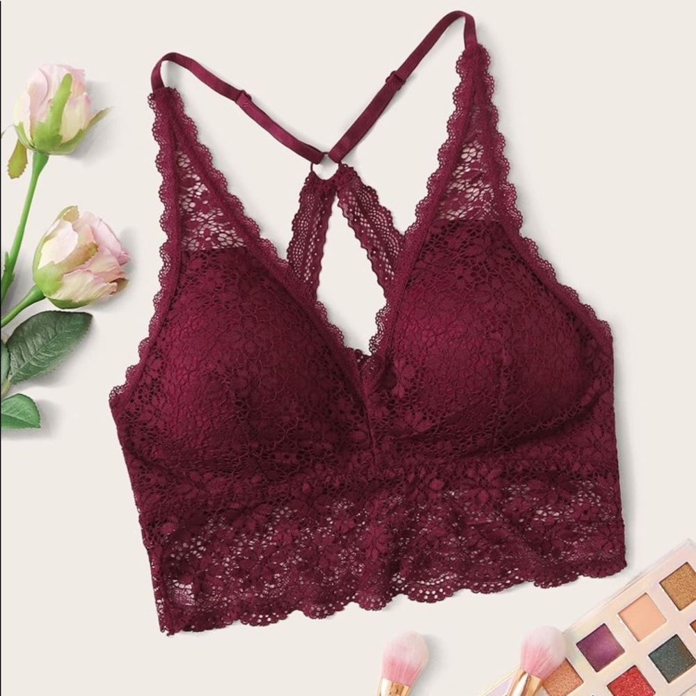 Racerback lace bralette